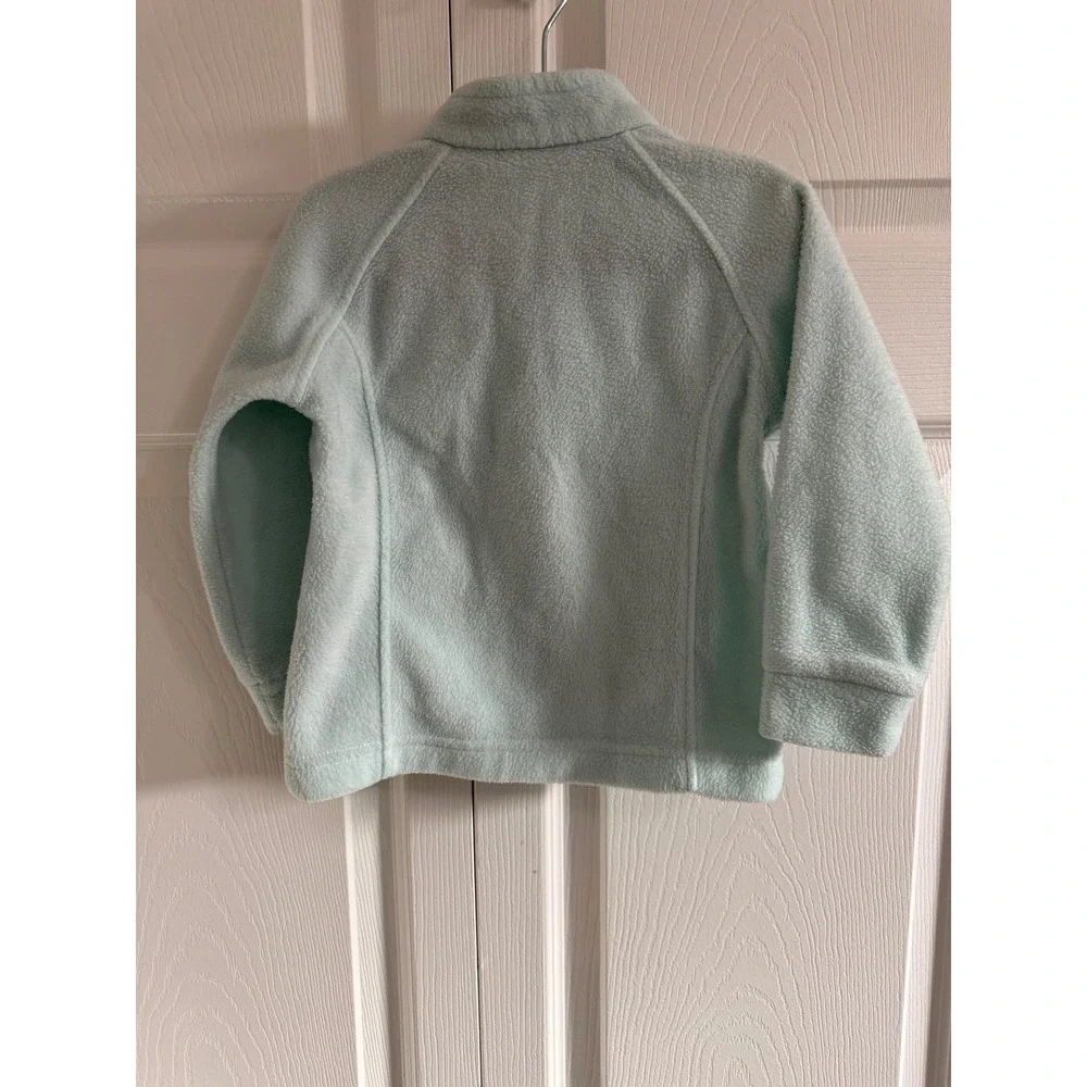 Columbia Kids Light Blue Fleece Zip Up Jacket Size 3T - Picture 6 of 6
